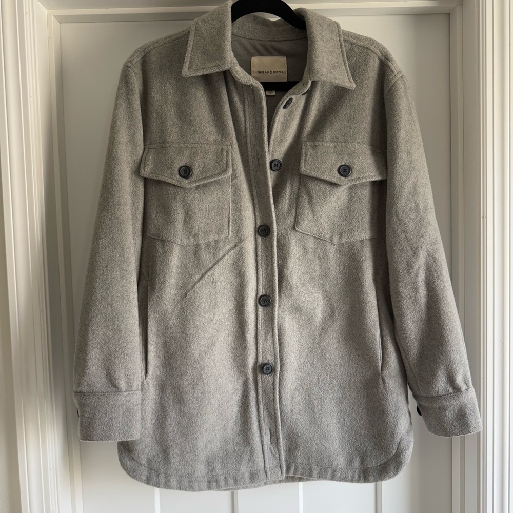 Thread & Supply Gray Utility Jacket